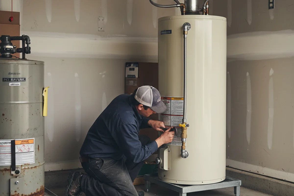 Water heater and shutoff valve replacement in Short Hills